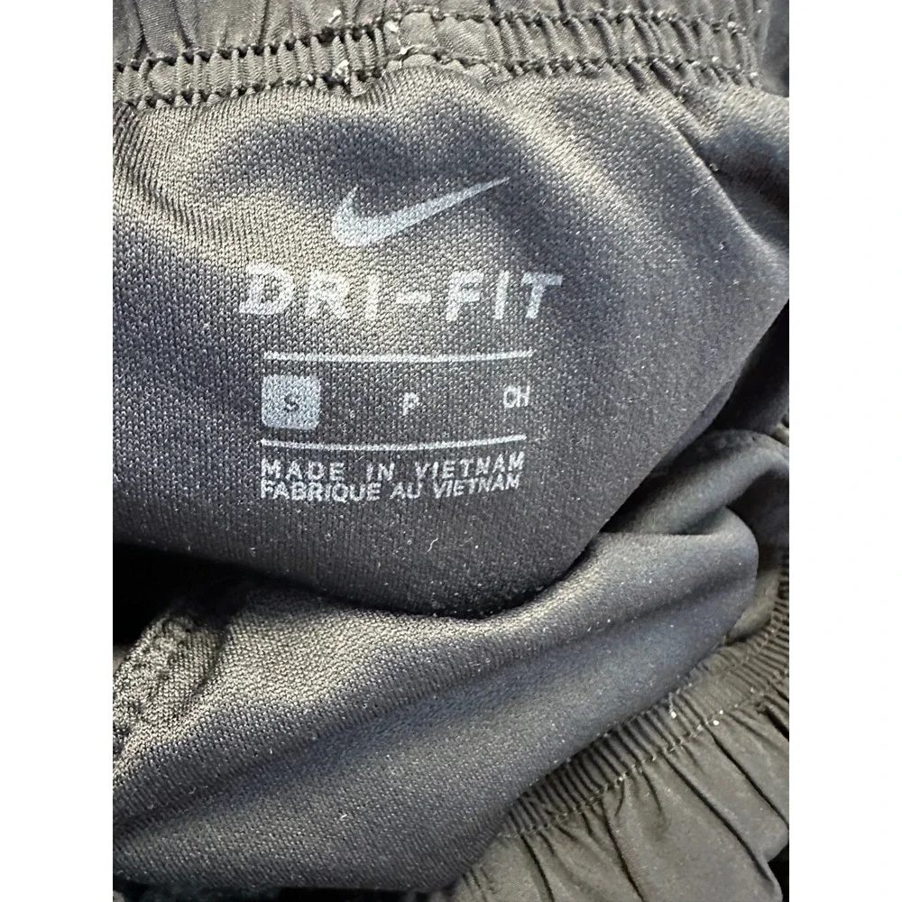Nike Dri-FIT Womens‎ Running Shorts Black White Elastic Waist Bungee Small